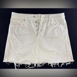 Free People Distressed Skirt